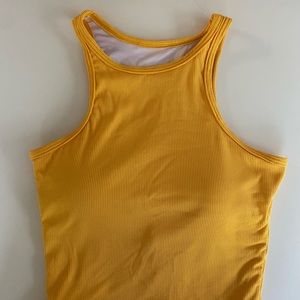 Yellow crop tank